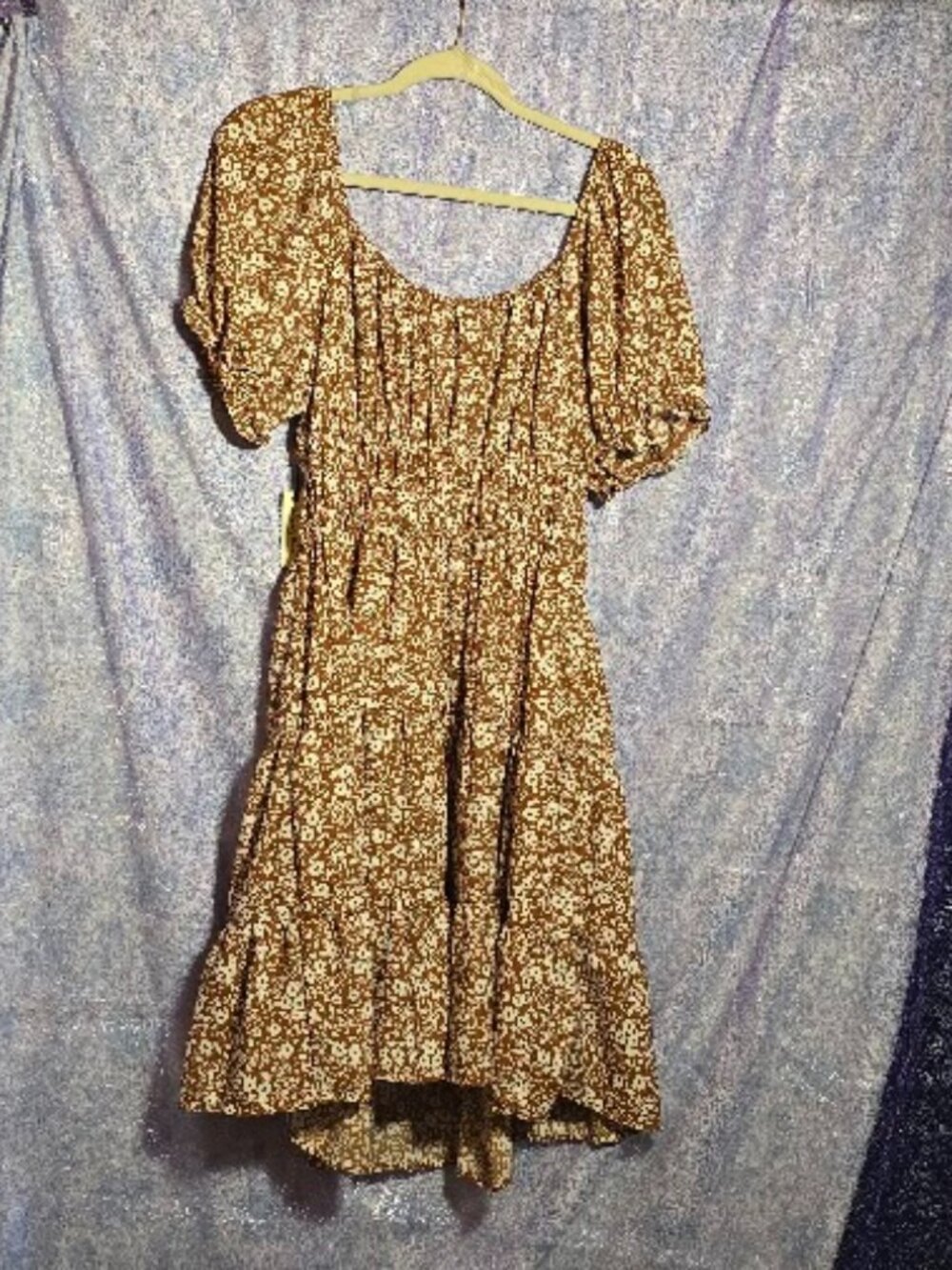 Liberty Love Brown and Cream Dress Size 1XL